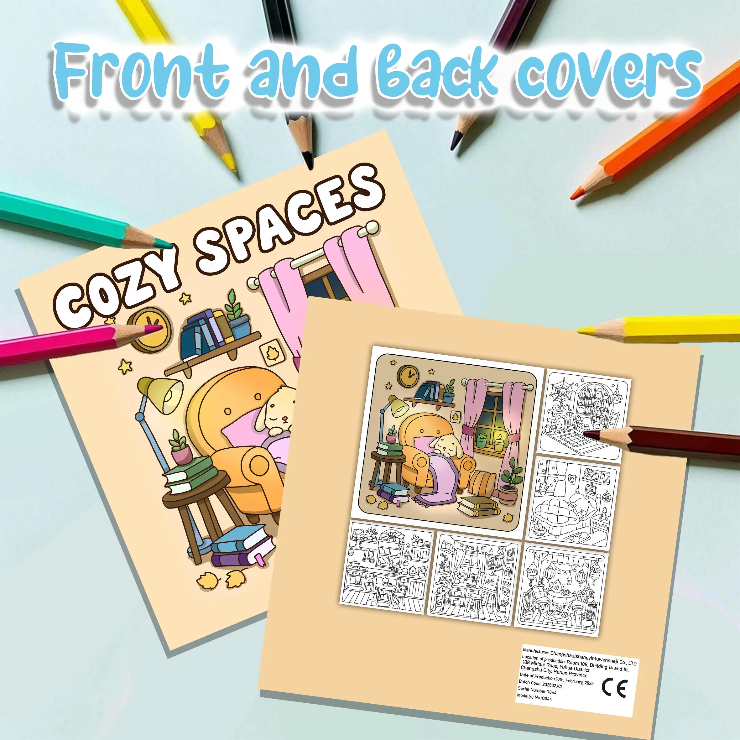 Livro para colorir de 24 páginas para crianças – Livro ilustrado de 7,8 polegadas, presente perfeito para feriados, festas de aniversário e festivais