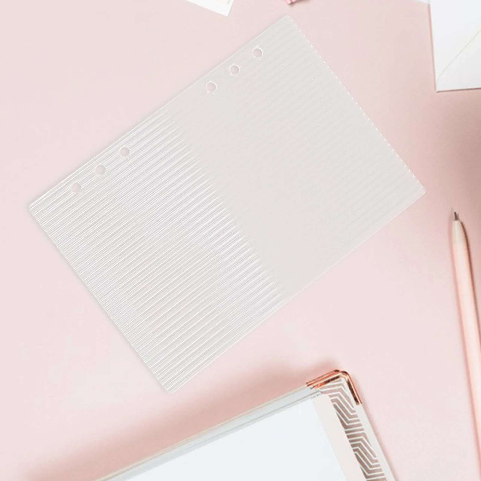 2 Pcs Notebook Transparent Binder Cover Clear Budget Refillable Shell Protector