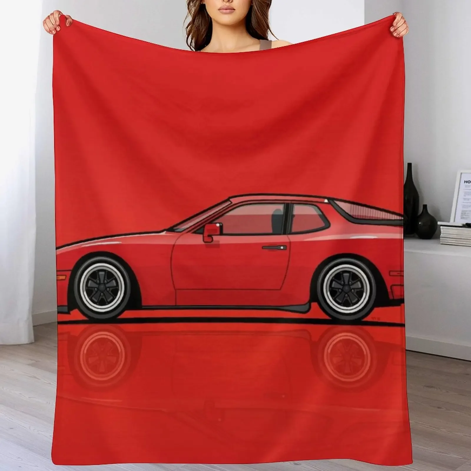 

India Red 1986 P 944 951 Turbo (US spec) Throw Blanket Blankets For Baby Flannel Thermals For Travel Hairy Blankets