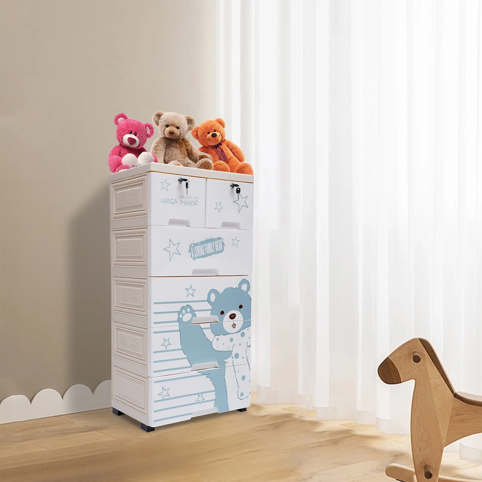 

Rack 50*35*102Cm-Polar Bear For Home Living Room To Store