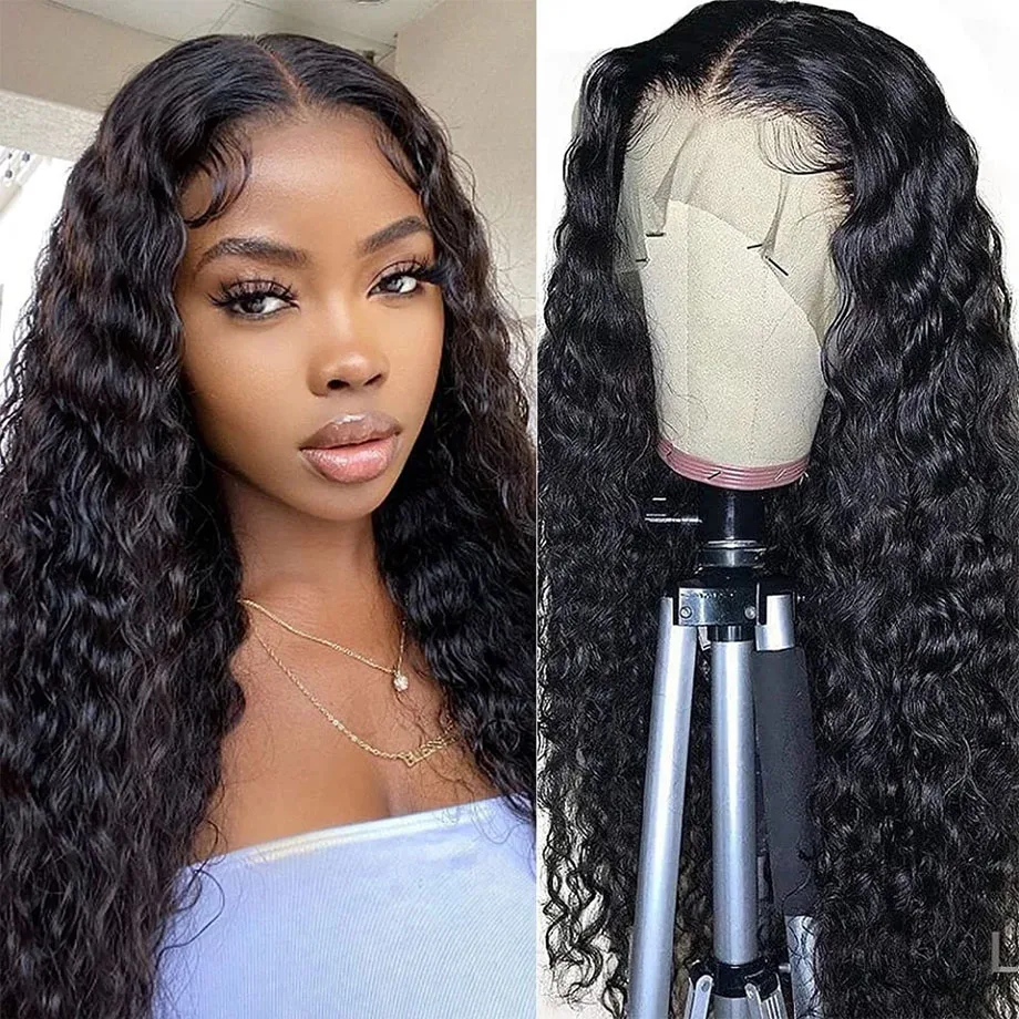 

Lace Front Wigs Human Hair Water Wave 13x4 Human Hair Curly Wigs For Women Lace Frontal Wigs Brazilian Virgin Wet And Wavy Wigs