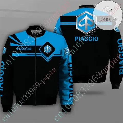 남성용 Piaggio 재킷, 하라주쿠 파카 바람막이 두꺼운 코트, 테크웨어 야구 유니폼, 커스텀 로고, 봄버 재킷