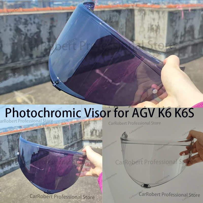 

Фотохромный козырек для AGV K6 K6S, мотоциклетный шлем, очки, лобовое стекло Capacete De Moto Shield, аксессуары, козырек ночного видения