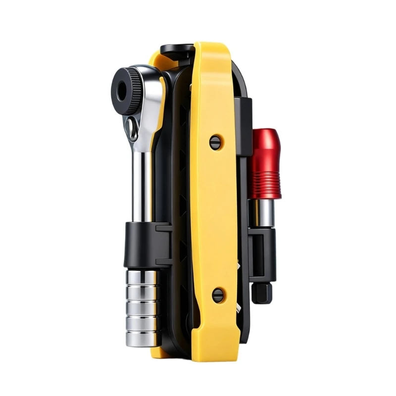 02DC Portable Cycle Maintenance Gear in Integrated Form, Bike Repair for Basic Tightening, Small Adjustments and