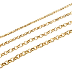 2 Meters Stainless Steel BL O Style Bulk Link Chain DIY Jewelry Findings Bracelets Making Pendant Necklace Accessories