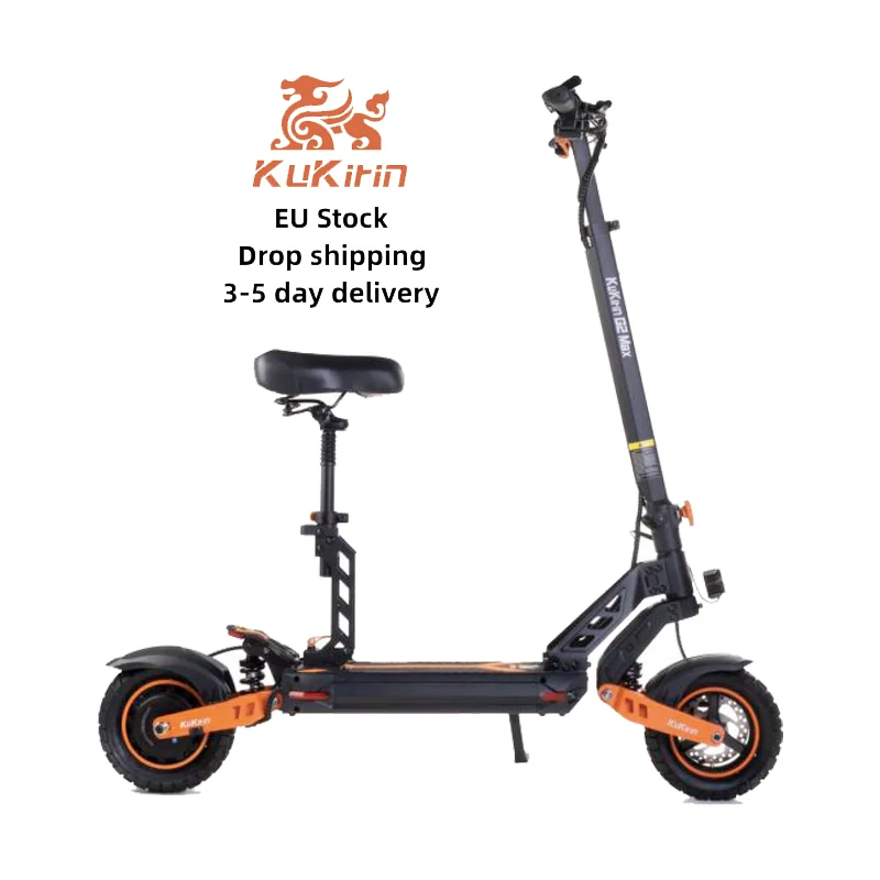 

Склад Европы Kukirin G2 Max 80 км дальнего действия 10 дюймов внедорожные толстые шины 25 км/ч быстрый двигатель высокоскоростные электрические скутеры