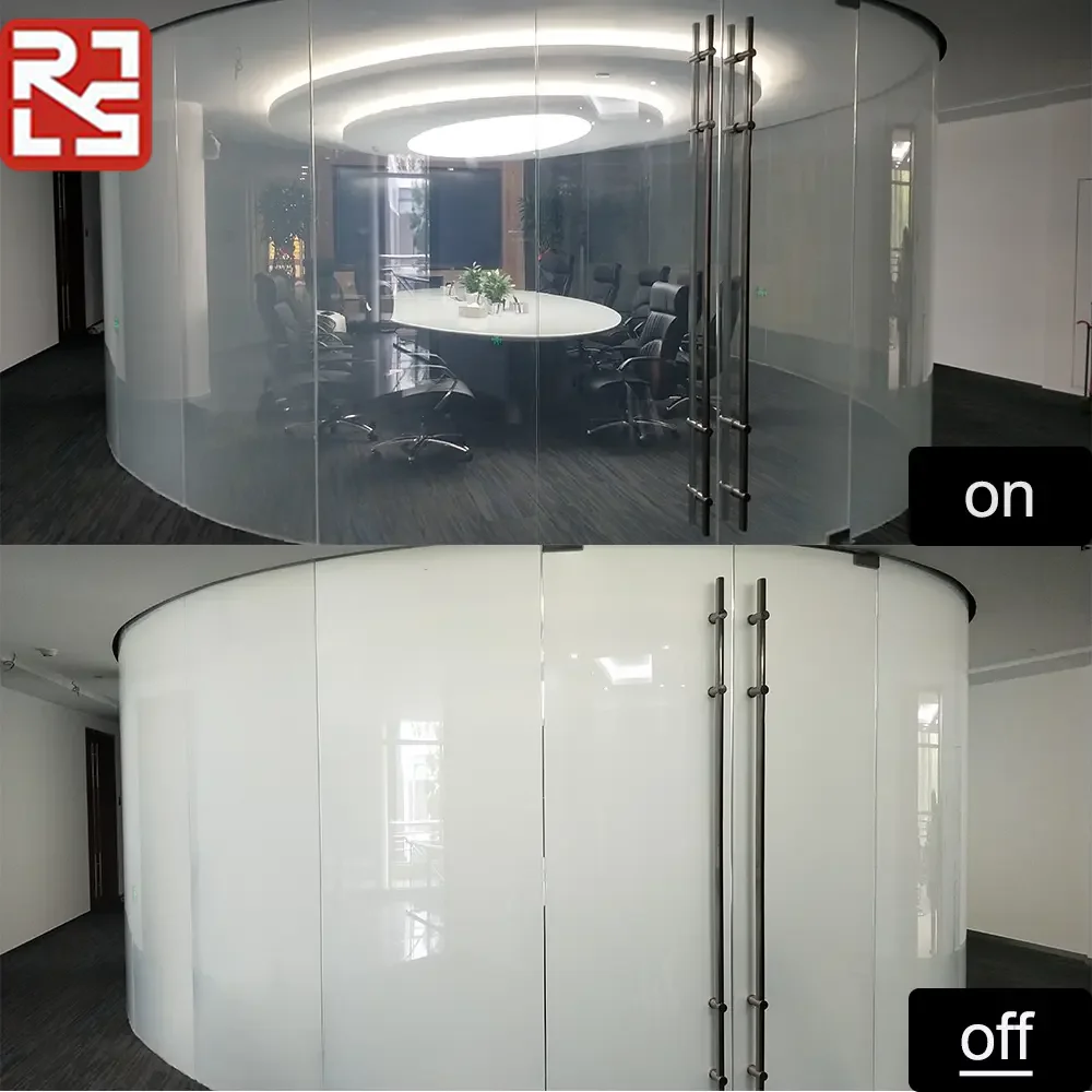 Modern Self-Adhesive Tempered Glass PDLC Film Privacy Smart Electric Window Foil Hotel Transparent Decorative Explosion-Proof