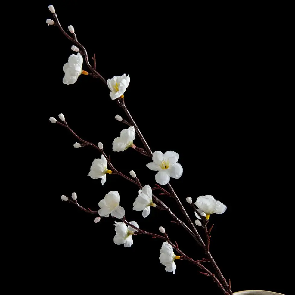 Künstliche Blumen, Seide, Pflaumenblüte, Pfirsichzweig, Neujahr, Weihnachten, Zuhause, Vase, Tisch, Outdoor, Garten, Hochzeit, Party, Dekoration, DIY-Geschenke – Detail 7