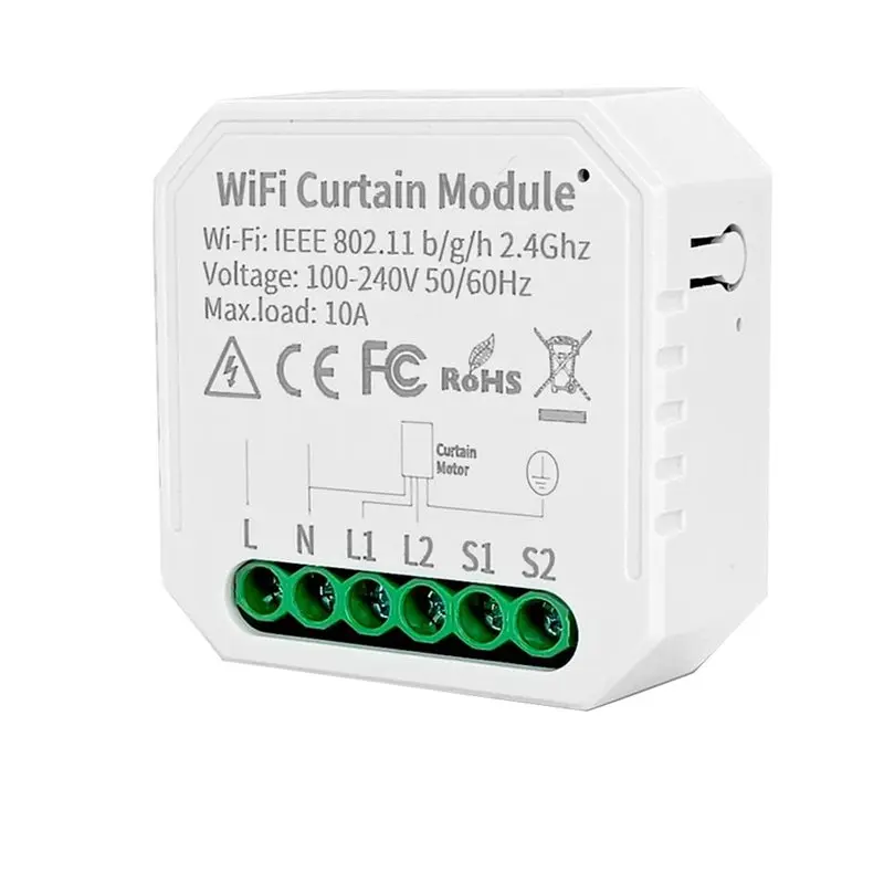 A27F-3X Tuya WIFI Smart Curtain Module Switch APP Remote Control 100-240VAC For Alexa Google Home Voice Control