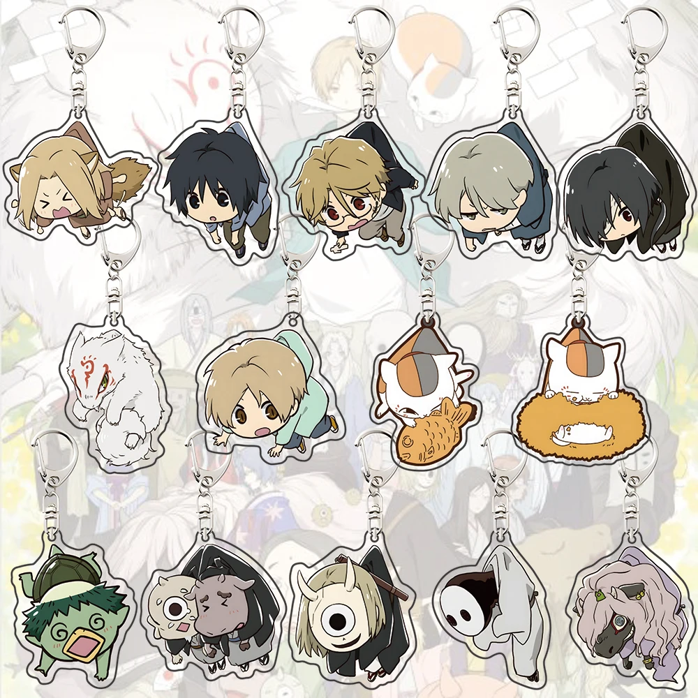 Natsume’s Book of Friends 2026 Acryl-Schlüsselanhänger – Natsume Takashi & Nyanko-Sensei Anime-Taschenanhänger, süßes Sammlergeschenk für F