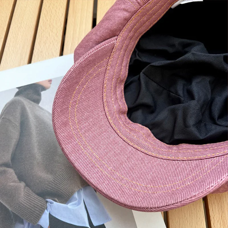 Cloud Top Octagonal Beret Hat Women Cotton Berets Spring Summer Casual Versatile Painter Visors Girls Korea Vintage Newsboy Cap