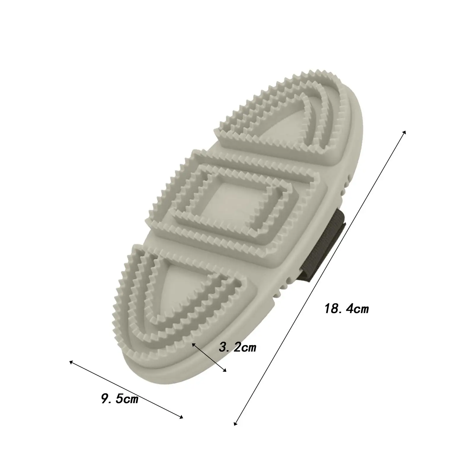 Horse Grooming Brush, durável, portátil, confortável Hold, limpeza pente