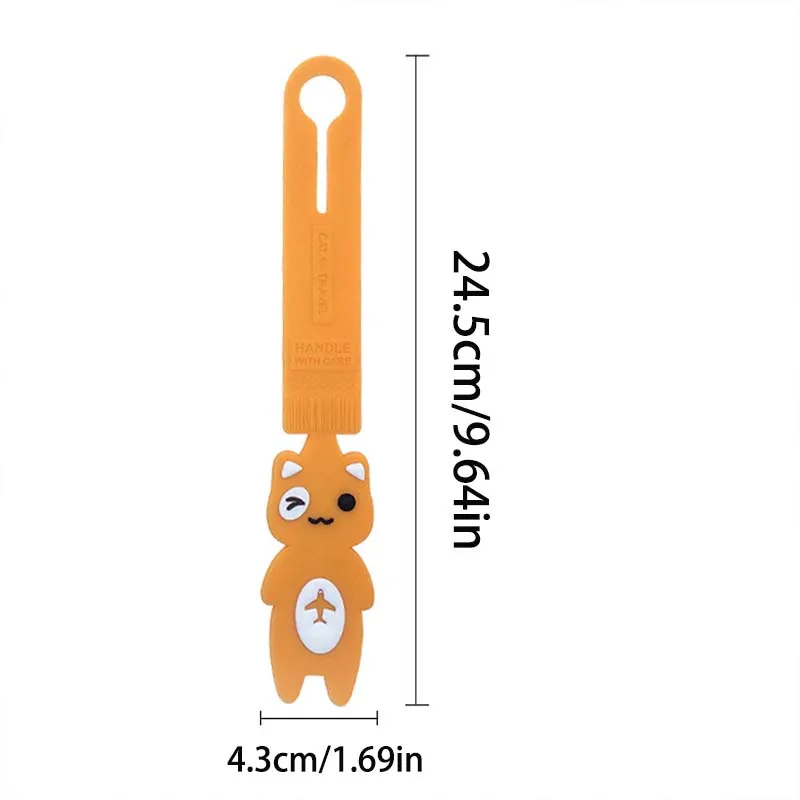 2pcs， Cute Cat Shaped Luggage Tag， Creative Foldable Travel Tag， Suitable for Travel Accessories in Handbags and Suitcases