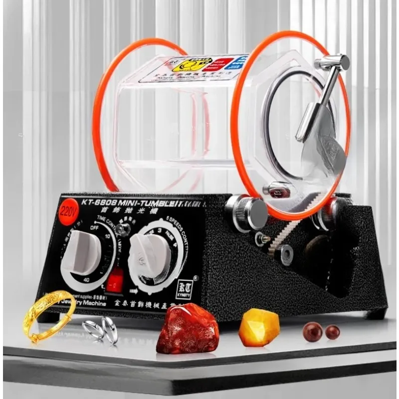 5kg Rotary Tumbler Surface Polisher Jewelry Polishing Machine  KT2000 Finishing Machine with Polishing Bead for Chamfering