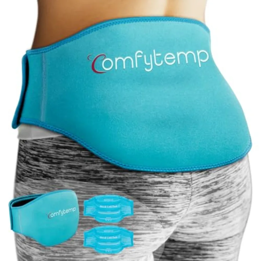 

Ice Pack for Back Pain Relief, Pcs, Sciatica Ease Brace, Reusable Gel Lower Back Ice Wrap for Injuries, Hot Cold Compress for L