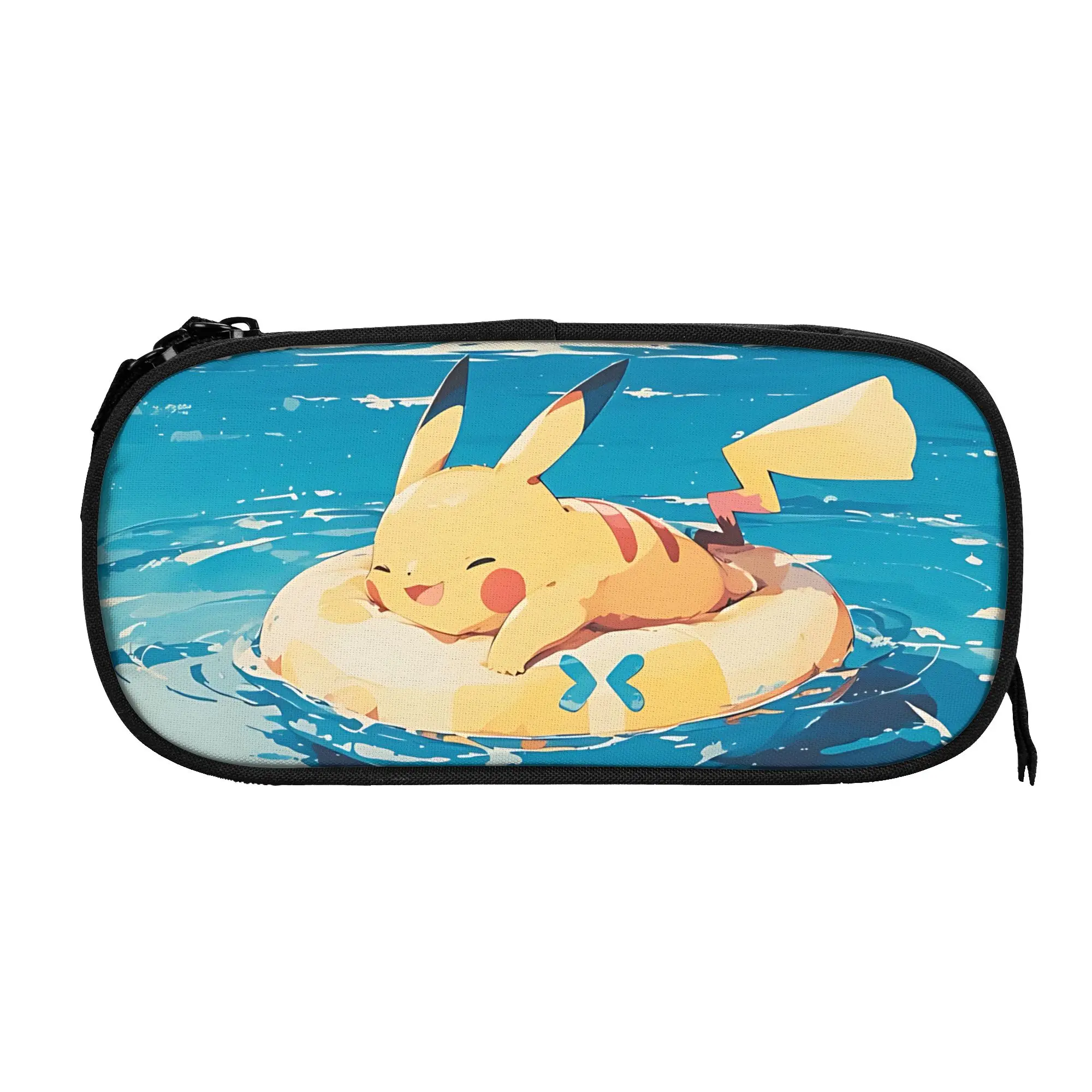 Custom pokemon summer vibes theme Large Capacity Bags for Child pikachu Handheld Study Bag for Boys Gilrs Kids