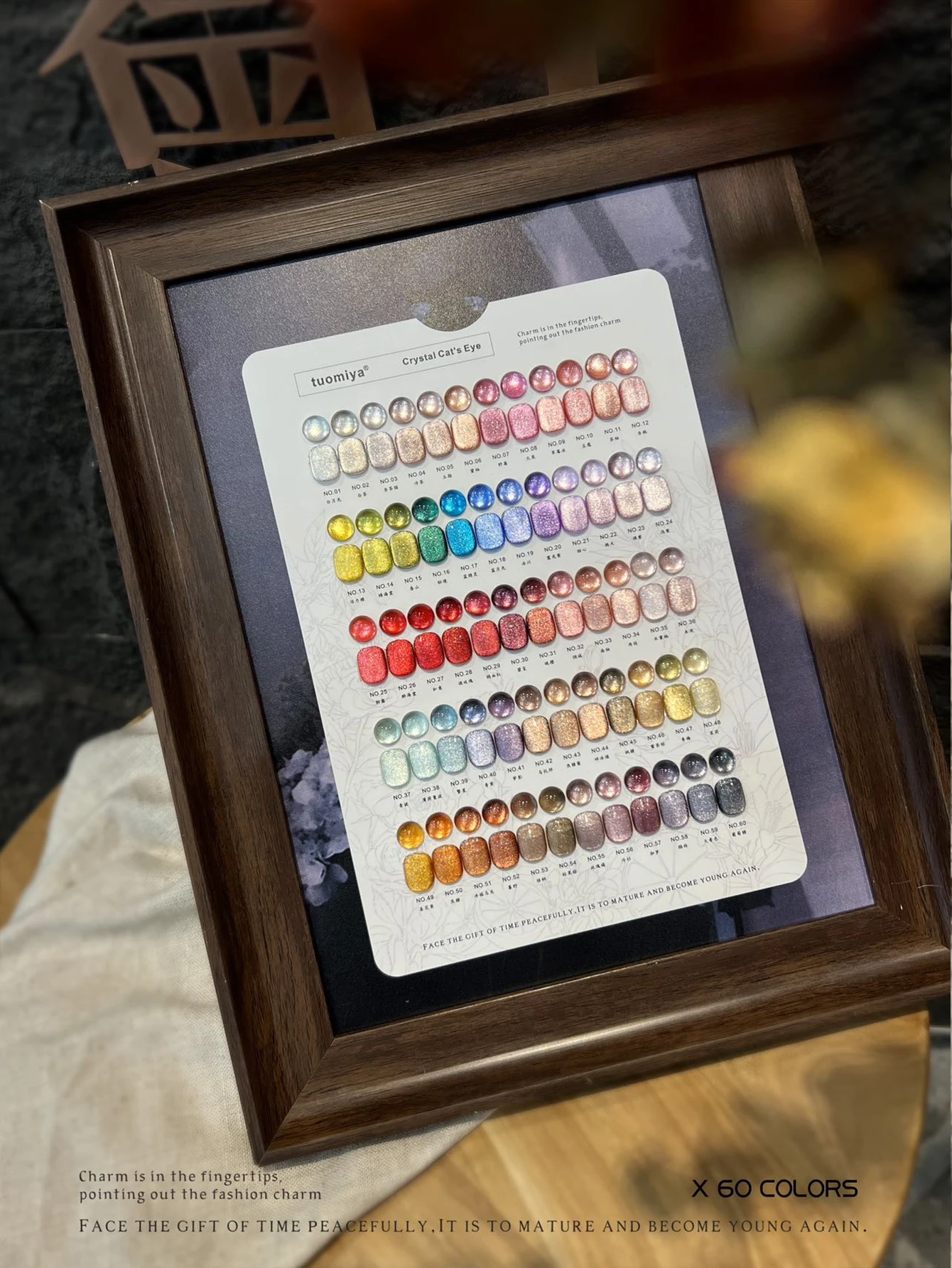 Set di smalti per unghie da 60 colori da 15 ml, smalto gel UV LED Soak Off con carta colorata, nail art per l'estate blu viola arancione verde Gl