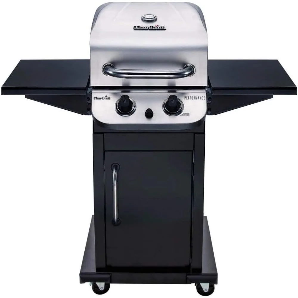 Char-Broil Performance Series Convective 2-Burner Cabinet Propane Gas Stainless Steel Grill - 463673519P1