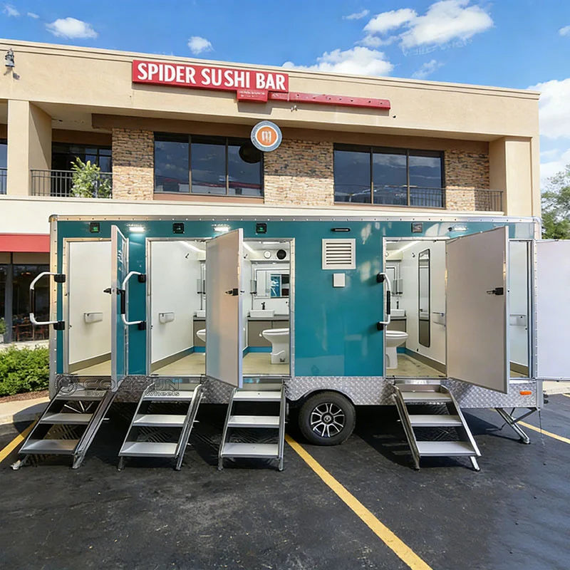 COGSUN Customizable High End Restroom Trailer Innovative Portable Toilet with Modern Features