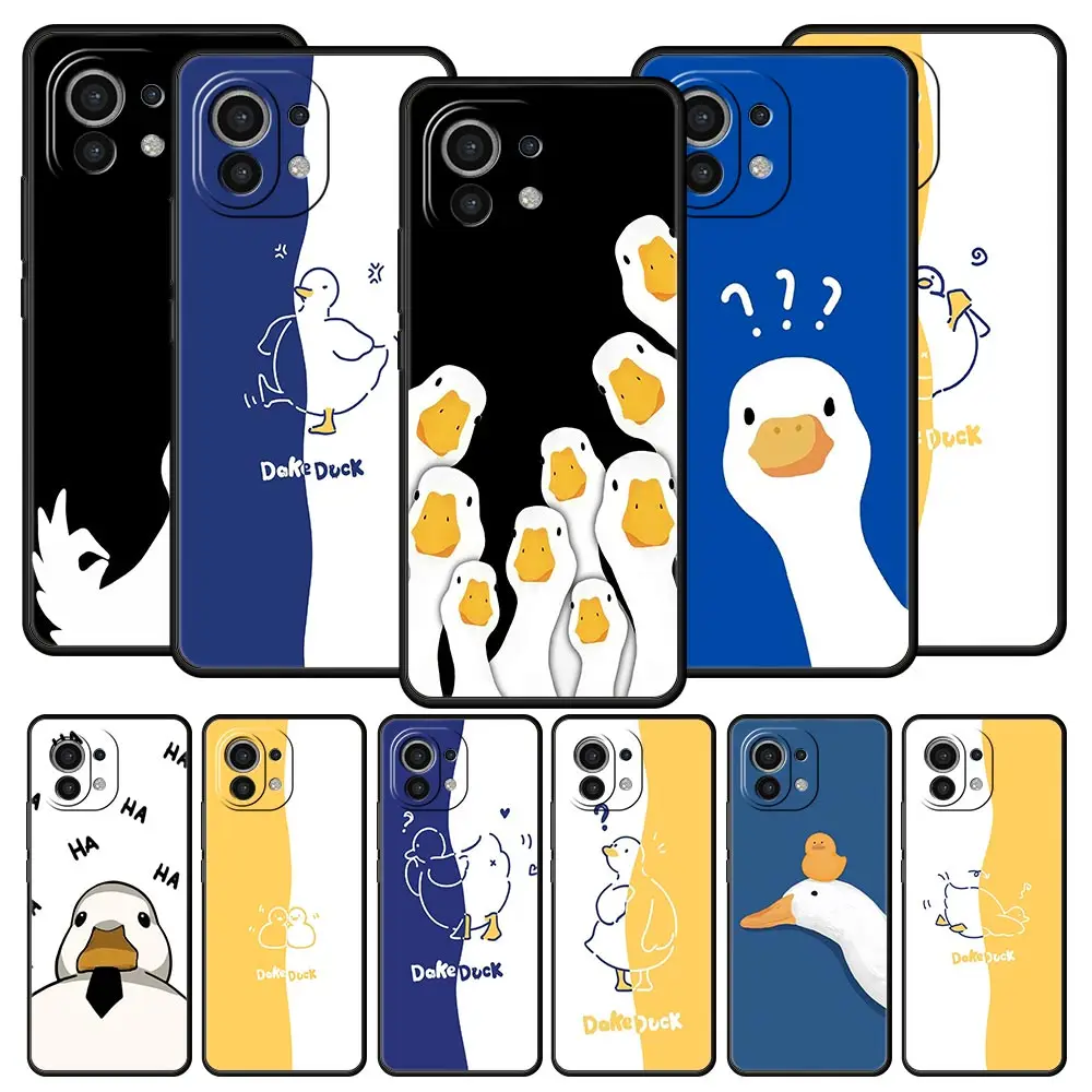 Чехол для телефона Duck Art, силиконовый чехол для Xiaomi 14 13T 12T Pro 12 13 11 Ultra Mi Note 10 Lite 10T 5G 11X Pro 11T 11i 9T