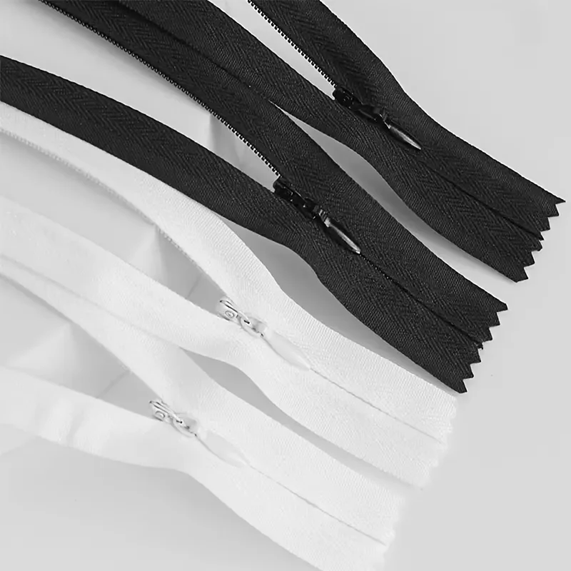 6Pcs Nylon Closed-End Invisible Zippers for Dressmaking, Skirts, Cushions, Bridal Wear, Alterations