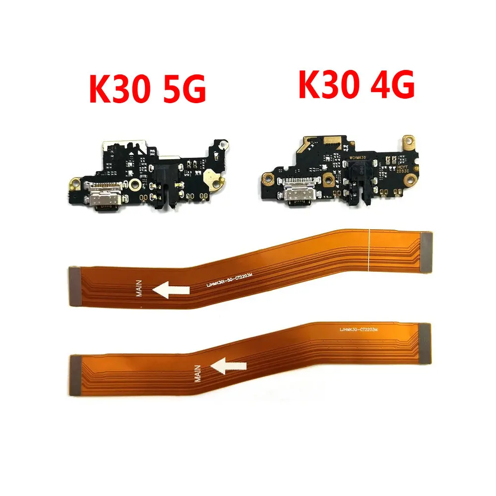 Main Board Motherboard Flex Cable Replacement For Xiaomi Redmi K30 4G 5G Poco X2 Micro usb charging board with Microphone