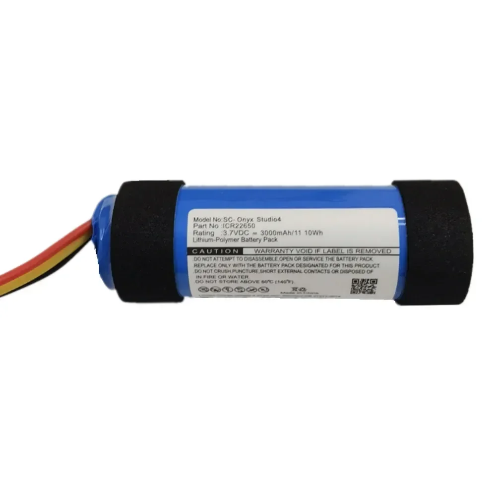 New 100% Original Battery For Harman Kardon Onyx Studio 4 Studio4 Wireless Bluetooth Speaker Batteries 3000mAh ICR22650