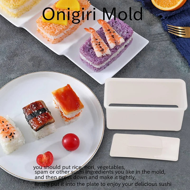 4 ชิ้น Musubi Maker กดแม่พิมพ์ Non-Stick สเปรย์ Musubi Maker ปลอดสารพิษซูชิทําชุดฮาวายสปา Musubi Maker