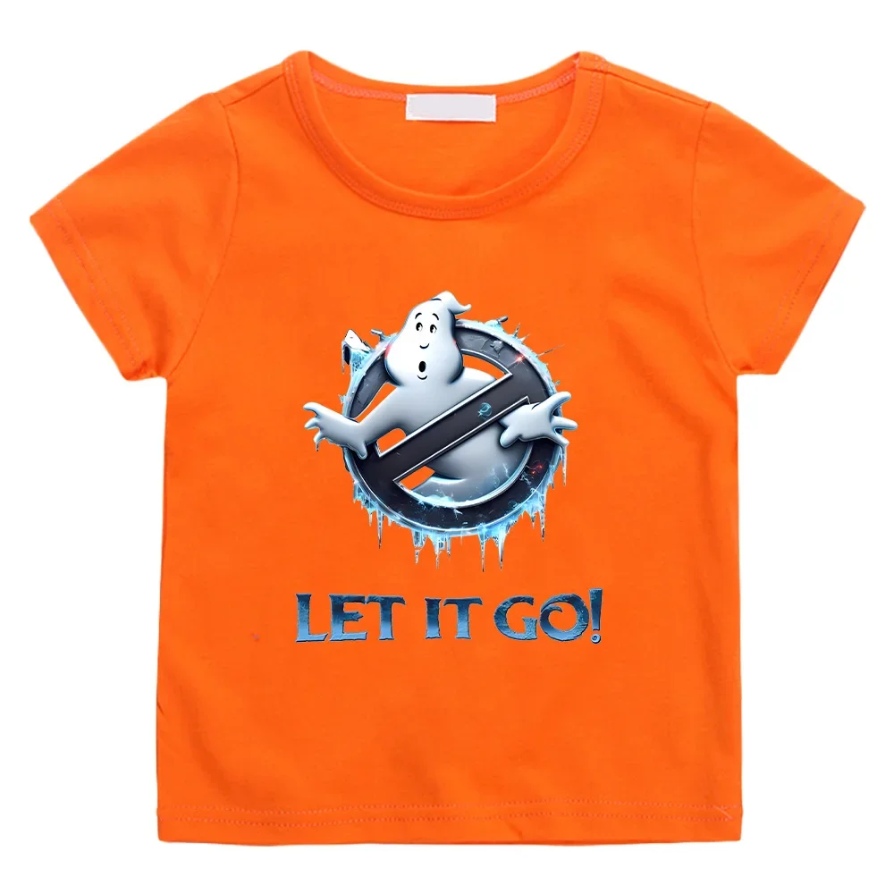 Children\'s T-shirts Ghostbusters Frozen Empire Ghost Busters Tees Funny Cotton Tshirt Kid Girl Boy Tops Summer Crewneck Clothing