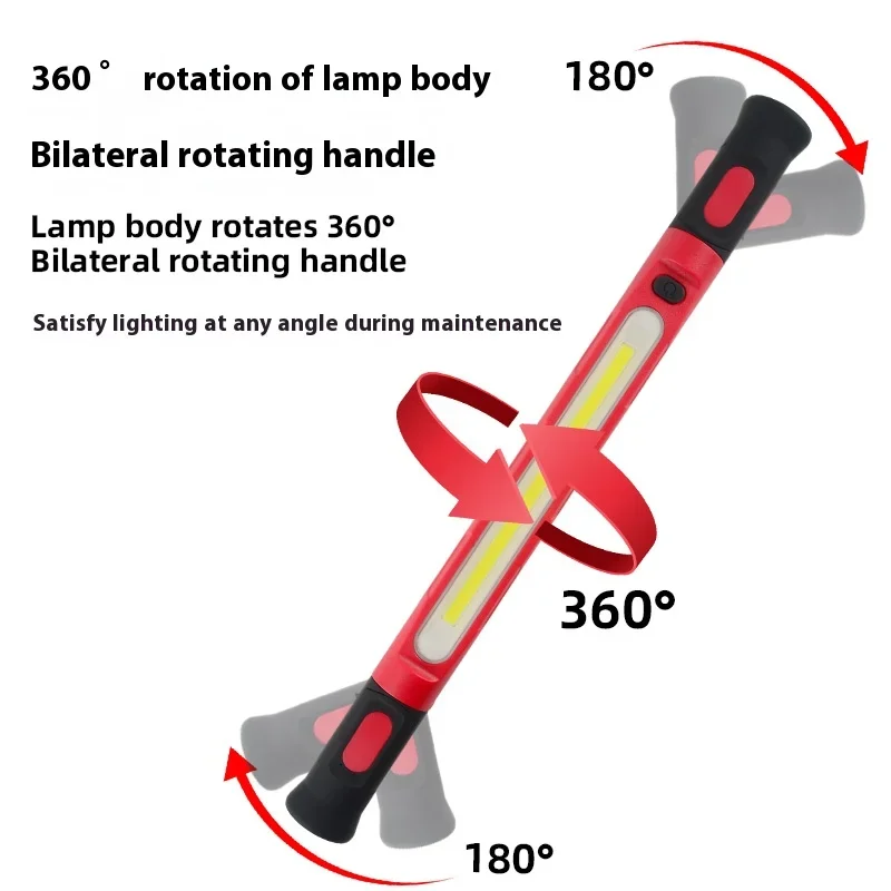 Superheldere magnetische werklamp Ingebouwde oplaadbare batterij Underhood werklampbalk voor autoreparatie Buitenverlichting