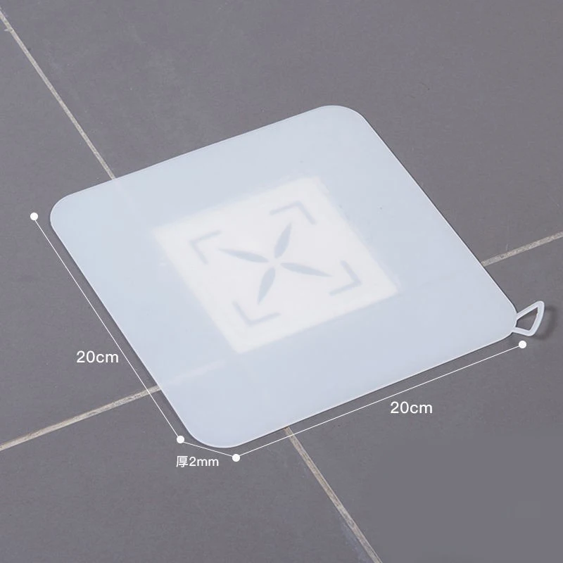 Silicone floor drain cover, anti blocking and anti odor pad cover, toilet anti return odor device, insect proof, can be cut