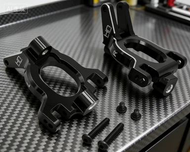 Hot Racing aluminum front c-hubs (caster blocks) for 1/10 Arrma Kraton Outcast 4S BLX 4X4 vehicles