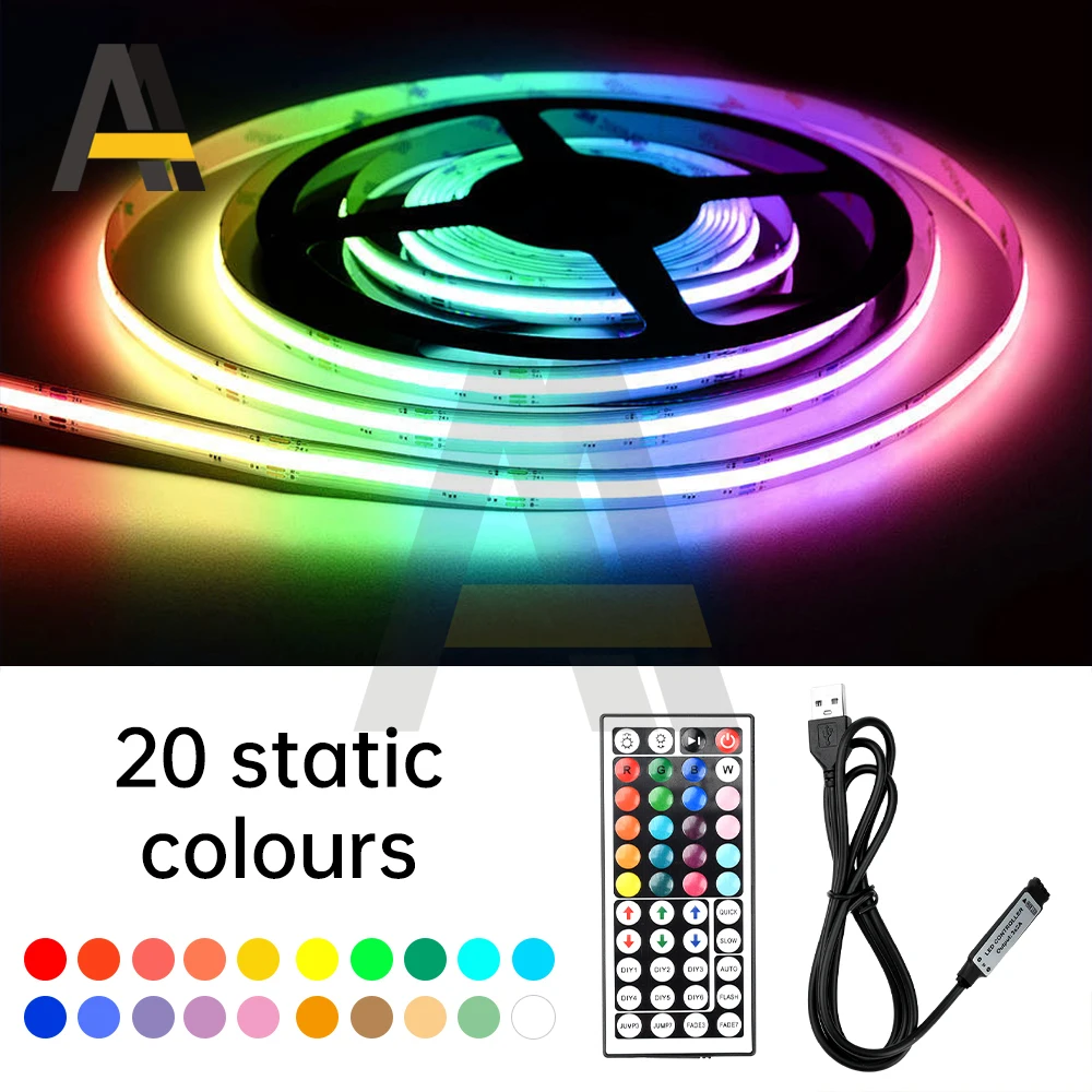 LED RGB 스위치 컨트롤러 미니 44키 USB 커넥터 IR 리모컨 디머 (5050 2835 RGB LED 스트립 조명 TV 백라이트용)