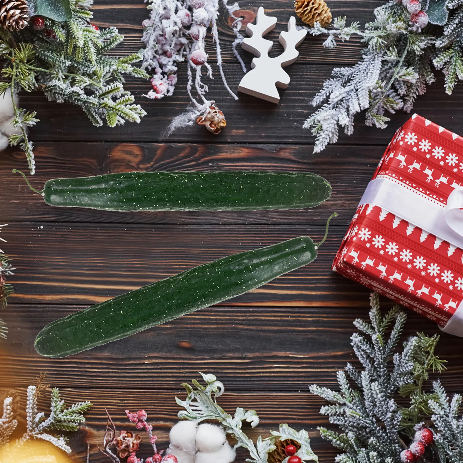 

Artificial Cucumber Realistic Vegetable Props for Photo Decoration Long Lasting Display Home Accessory Bright Sideboard