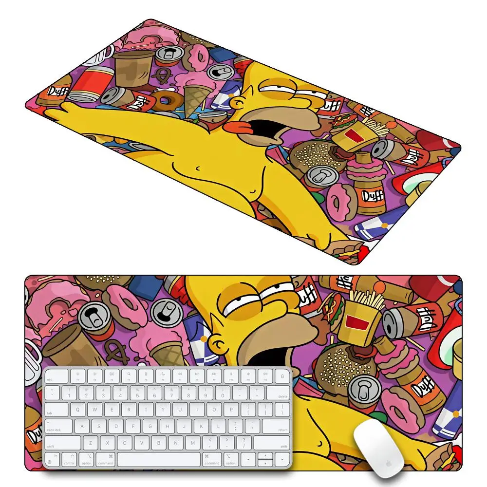 The S-simpsons Cartoon Mouse Pad For Office Gaming And Keyboards Non-Slip Large Waterproof