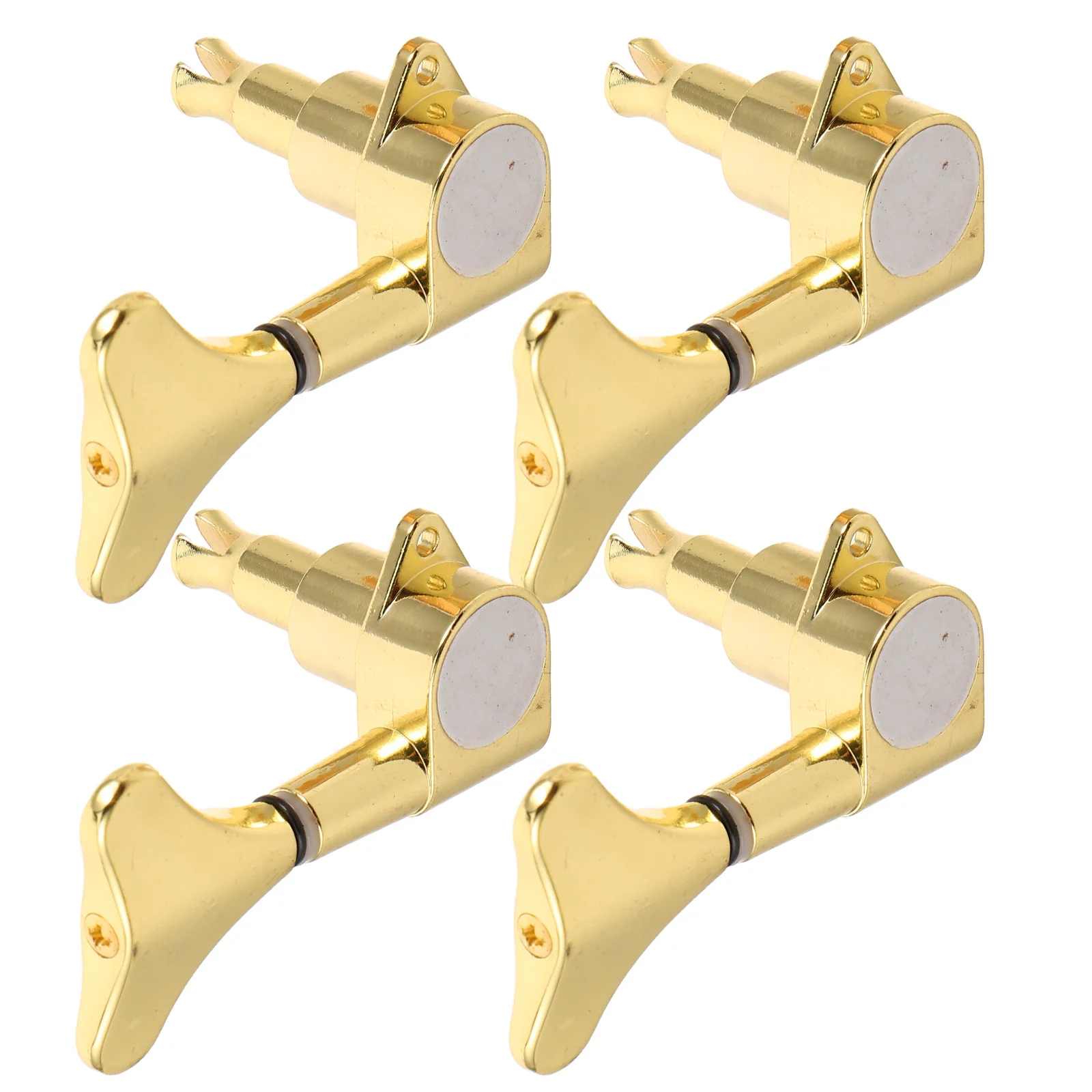 

4pcs Bass Tuning Pegs Gold Alloy Enclosed Design For Reliable String Adjustment Universal Fit Replacement Knobs Precision Tuning