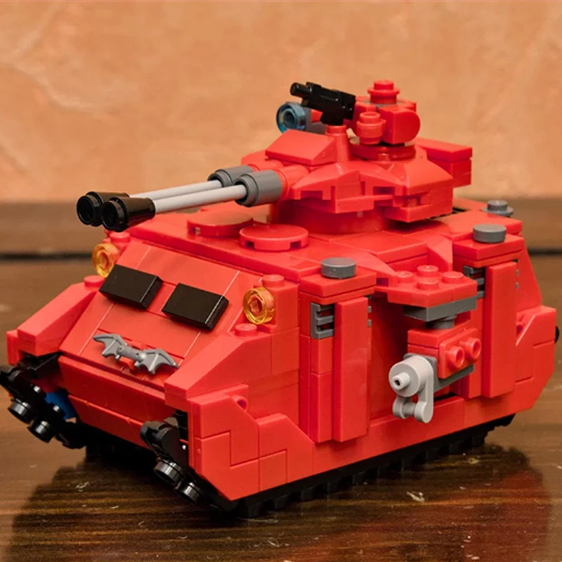 Moc Building Blocks Military Model Micro Land War Tank Technical Bricks DIY Assembly Construction Toys For Child Holiday Gifts