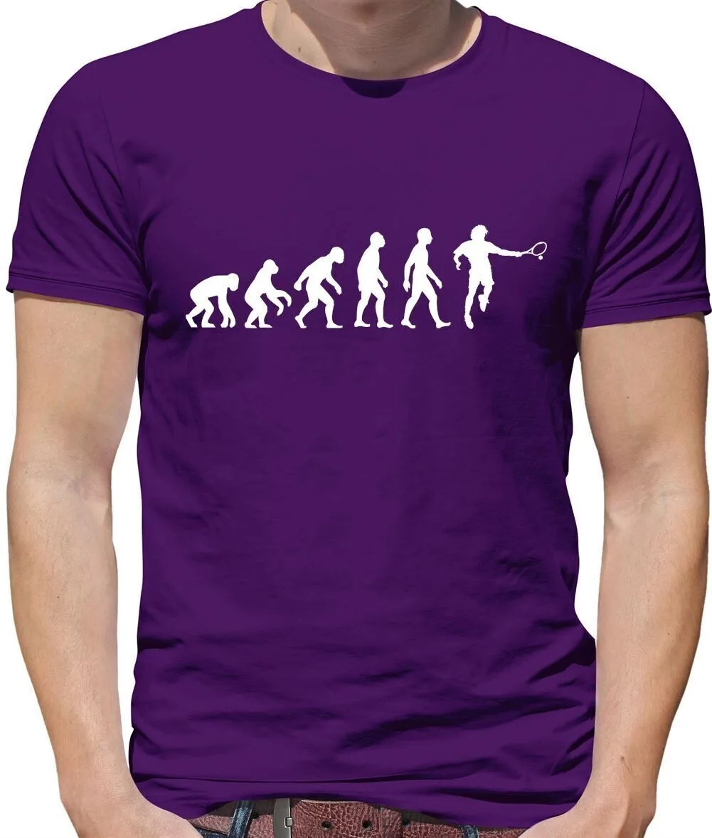 Evolution of Man Tennis - T-shirt homme - Joueur Raquette Fan Love Hobby