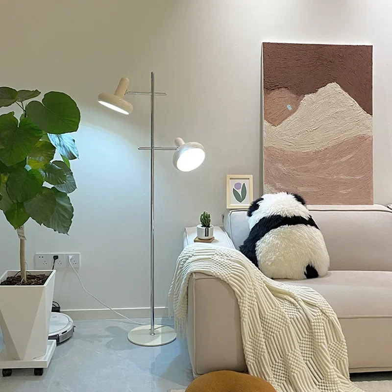 Bedroom Cream Style Floor Lamp Modern and Simple Living Room Sofa LED Light French Personalized Indoor Eye Protection Light