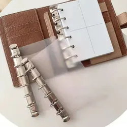 Carpeta de Anillas en espiral de Metal de tamaño A6/A7/A8, cuaderno de hojas sueltas, planificador de álbum de recortes DIY, accesorios de carpeta de almacenamiento de papel de relleno