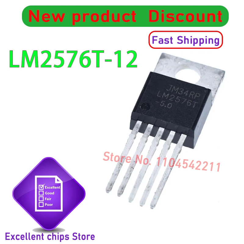 5Pcs Lm2576T-5.0 To…