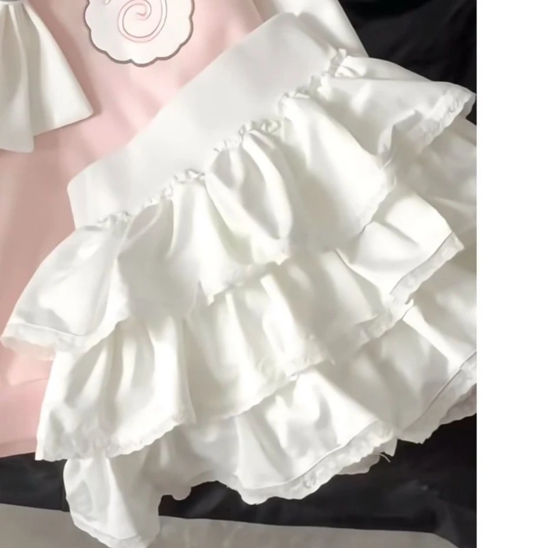 اليابانية Kawaii طويلة الأكمام هوديي الصلبة طوق القط لطيف طباعة الحلو أعلى ضئيلة المرقعة آذان القط ربيع الخريف 2025 وصول جديد #2