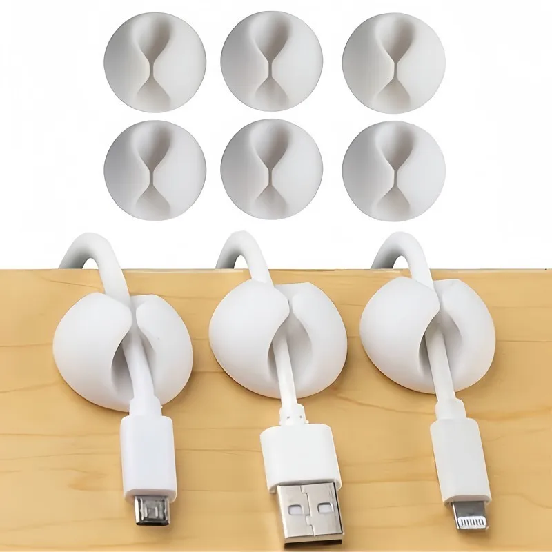 29 pcs Cord Clips, Self Adhesive, Strong Hold for Charging Cables and Headphone Wires, Easy Install, Reusable, Durable