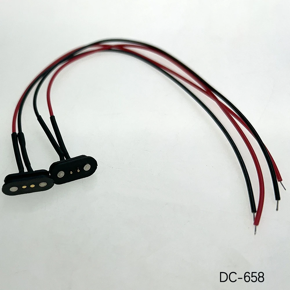 1 Paar 2A DC Magnetischer Pogo-Pin-Stecker 2-Pin 3 4 5P Pogopin Stecker Buchse Abstand 2,8mm 2,5mm Federbelasteter DC-Stromanschluss DC-Stecker – Detail 13