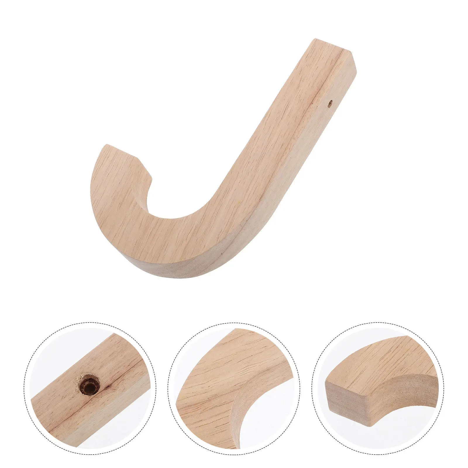 Household Hanger Plant Hanger Bracket Wood Color Stable Bracket for Hanging Flower Pots Bird Feeders Lanterns Wind Chimes