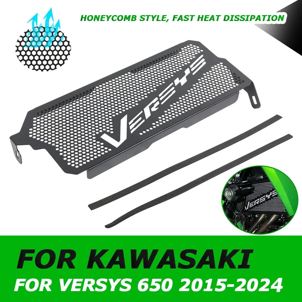 For Kawasaki Versys 650 Versys650 2019 2020 2021 2022 2023 2024 Motorcycle Accessories Radiator Grill Guard Protection Grille