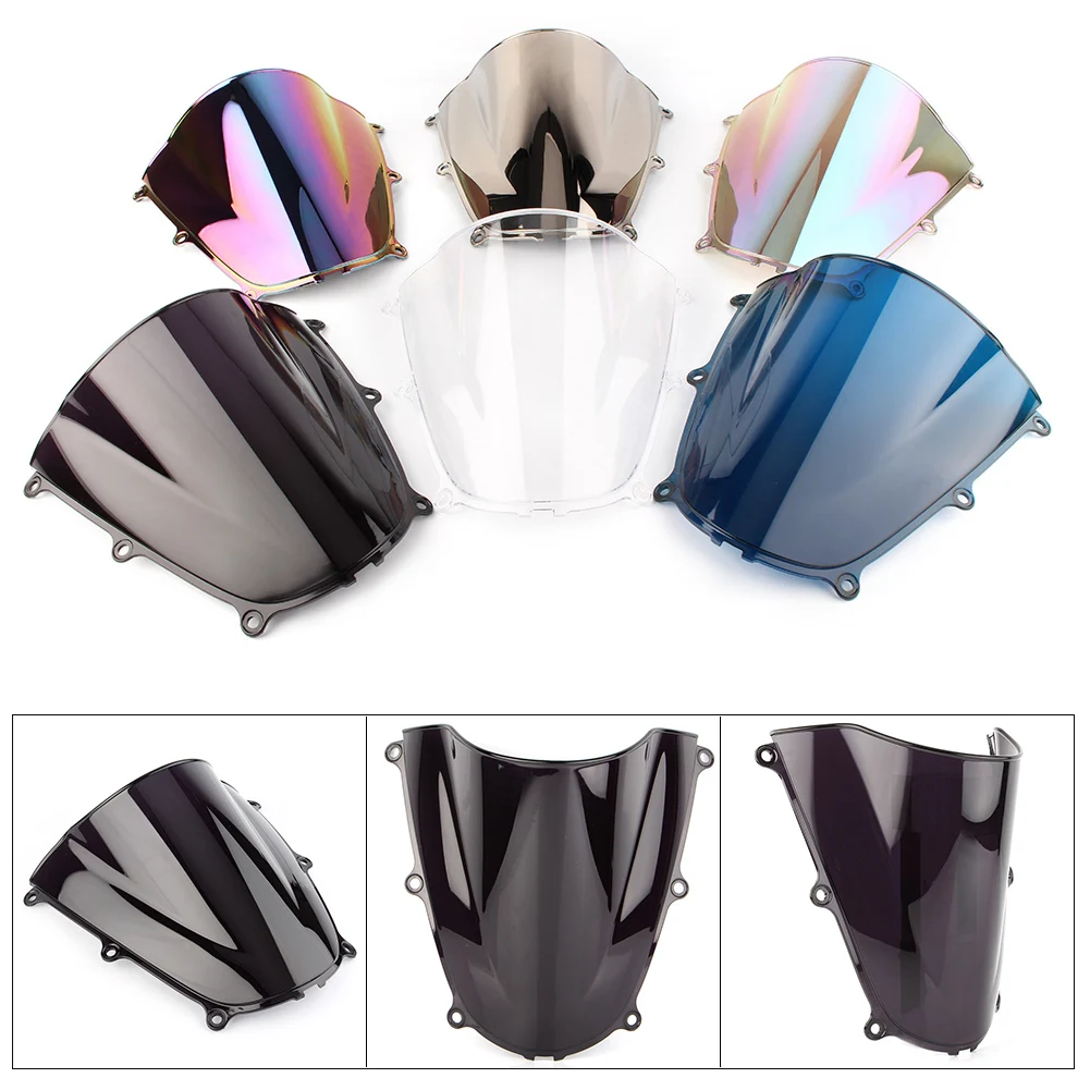 Motorcycle Windshield Windscreen For HONDA CBR600RR F5 2005 2006 Windproof Double Bubble ABS Plasstic