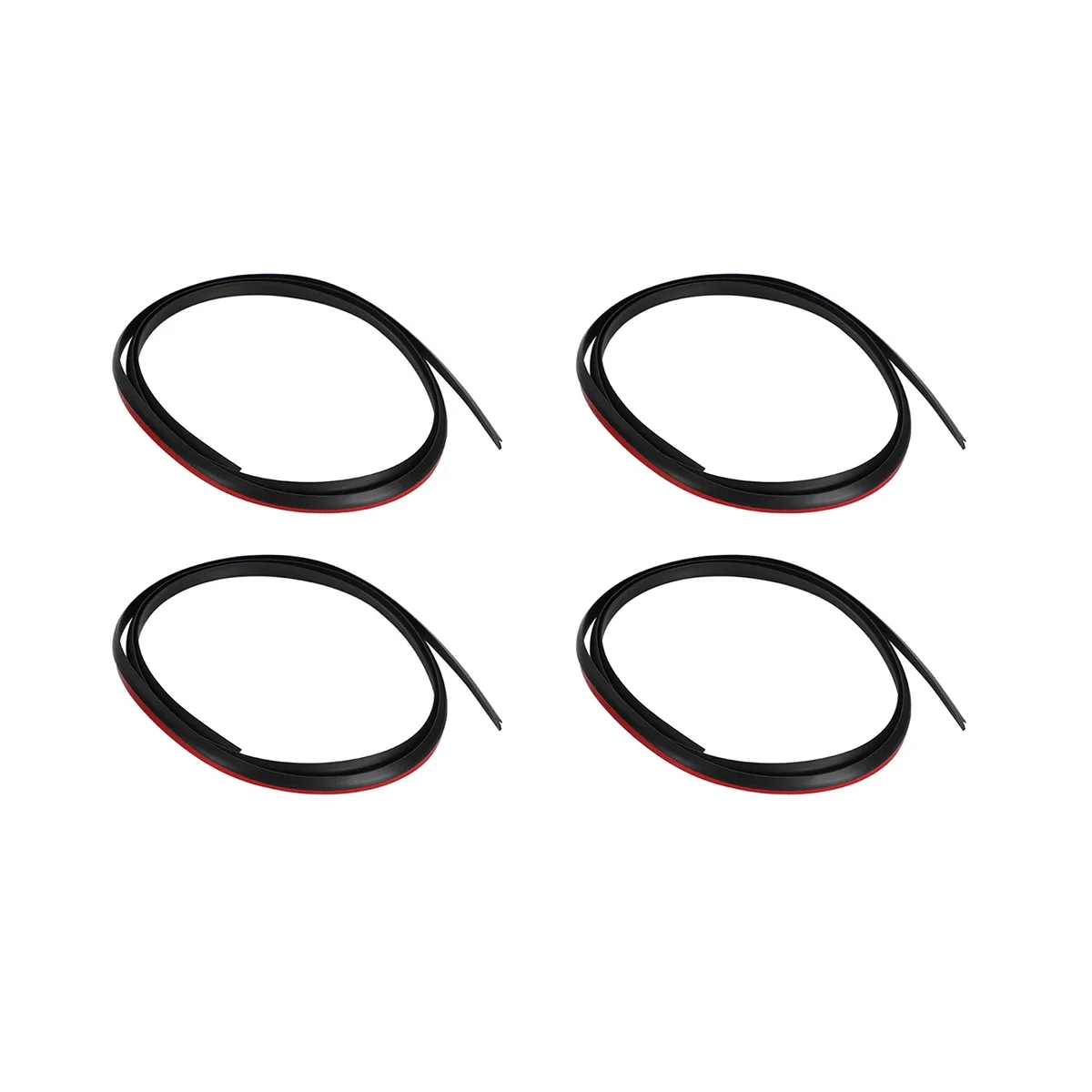 4Pcs Car Wheel Eyebrow Rubber Seal Kit 538516002001 / 53851-60020-01 for Toyota Landcruiser 80 Series FJ80 HDJ80