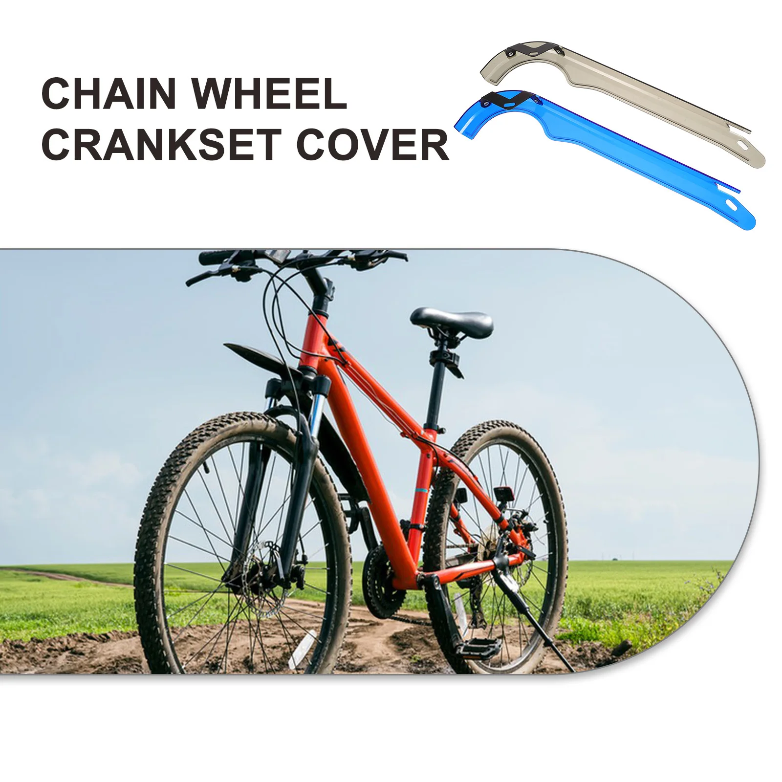 

2Pcs Bicycle Chain Guard Clear Plastic Oilproof Protector Cover Replacement for Mountain Road Bikes Durable Lightweight
