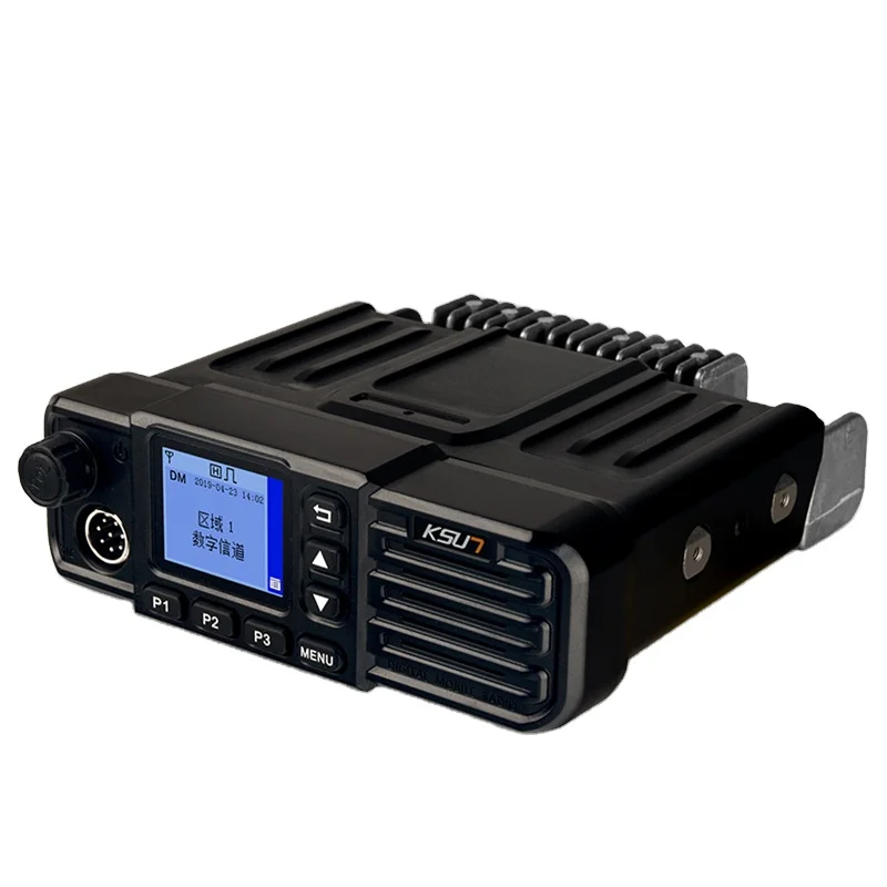 KSUN X-DM8200 DMR وراديو لاسلكي تناظري 50 كجم خارجي 50 وات جهاز إرسال واستقبال راديو السيارة الرقمية عالية الطاقة